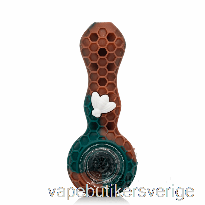 Vape Sverige Stratus Bee Silikonsked Brons (brun/blå/vit Bi)